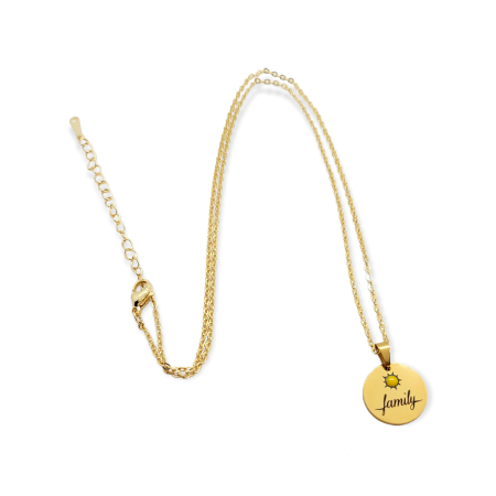 NECKLACE GOLD STEEL FAMILY2